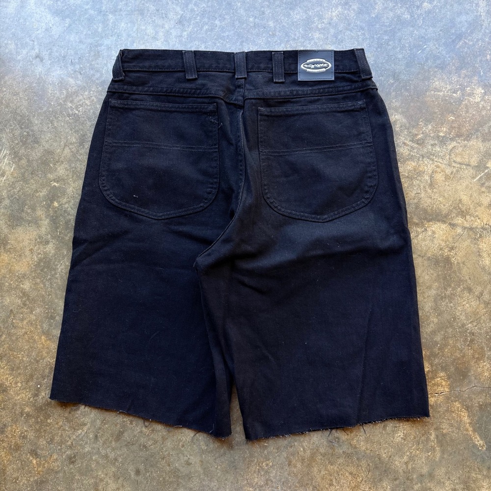 Vintage Riders Baylz Urbanwear Black Denim Shorts Cutoff Mens 34 Y2K Streetwear